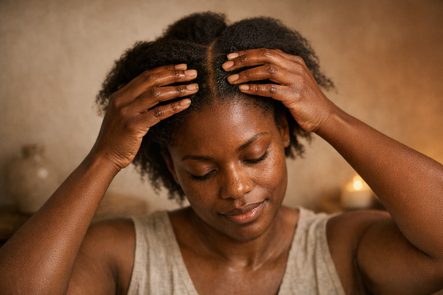 Clarté des racines au neem