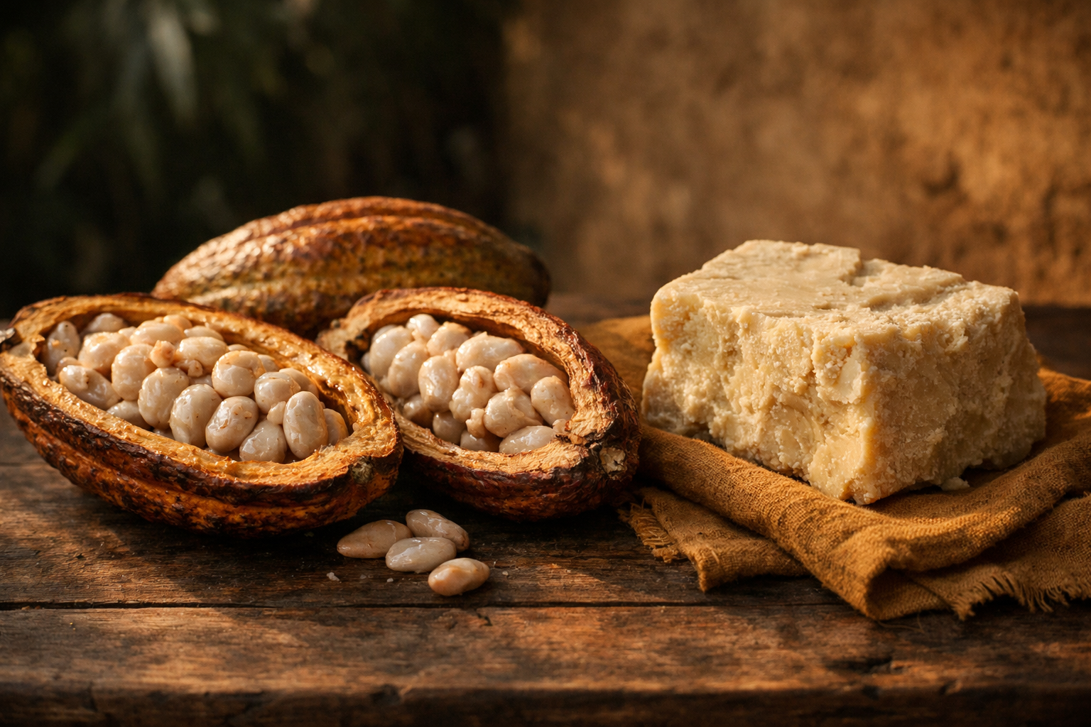 Le cacao — et le beurre de cacao