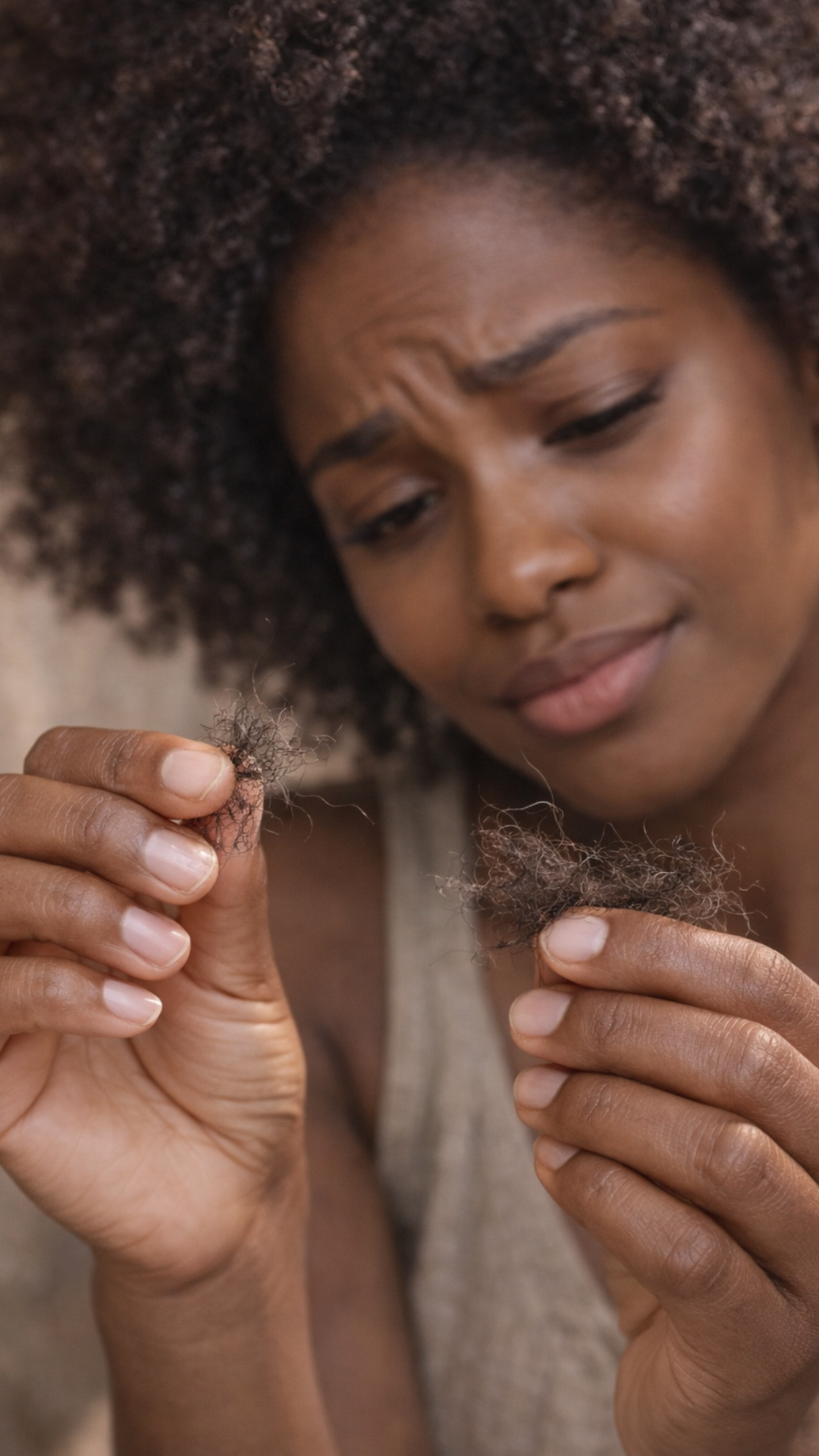 Cheveux texturés fragilisés, problème de casse